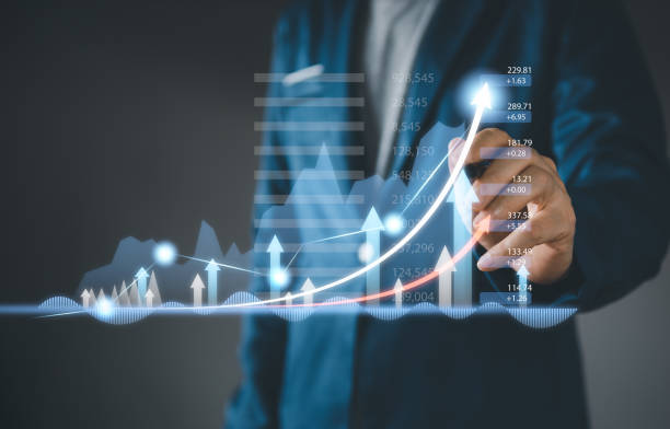 istock Financial and banking business investment chart and graph strategy concept. 1467042021