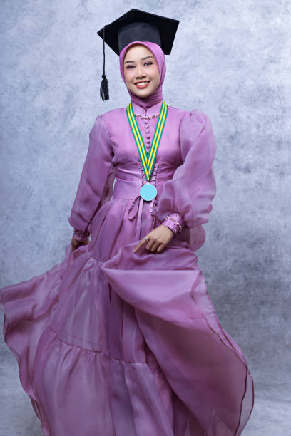 Indoor graduation photo - Stock photo