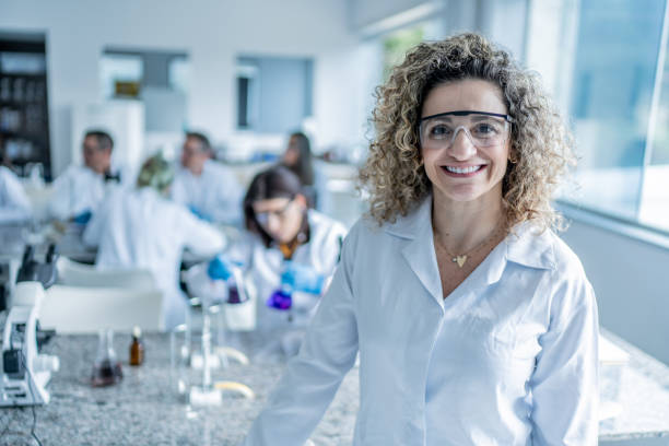 istock Adult student portrait in college lab 1467053963
