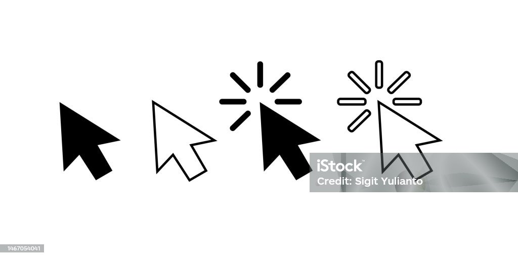 Computer Mouse Pointer Cursor Arrow Stock Illustration - Download Image ...