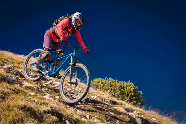 istock Focused Mountainbike Downhill, Italy. 1467058856