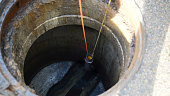 Camera inspection through manhole city sewage system
