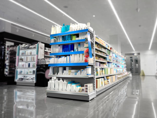 Pharmacy store Vitamins Supplements and Minerals on shelf