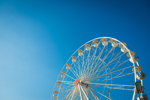 Ferris wheel in summer