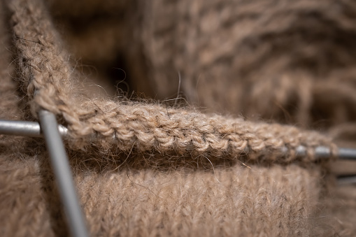 Wavy woolen fabric background