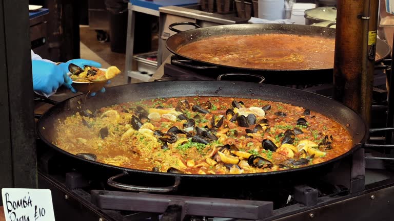 Delicious Paella. Street food