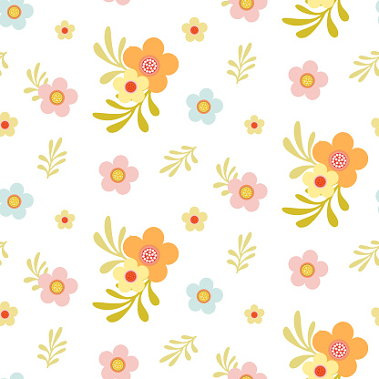 istock Seamless pattern of hand drawn of fresh, garden on isolated background. 1467100194