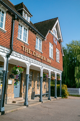 A commercial venue known as The Chaser Inn on Stumble Hill in Shipbourne near Tonbridge in Kent, England