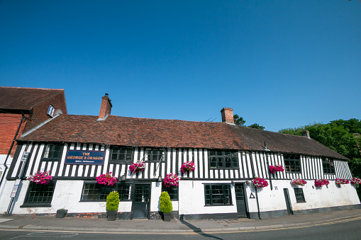 The George & Dragon Pub & Restaurant in Ightham at Kent, England. This may have been the place Guy Fawkes planned the Gunpowder Plot in 1605 and was later caught after fleeing London when the plot failed.