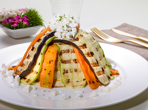 Variety of grilled vegetables