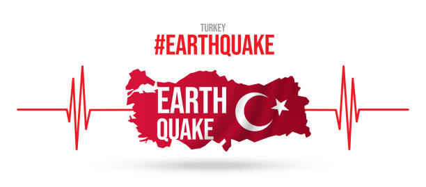 turkey earthquake wave with circle vibration,design for education,science and news,vector illustration. stock illustration - turkey earthquake 幅插畫檔、美工圖案、卡通及圖標