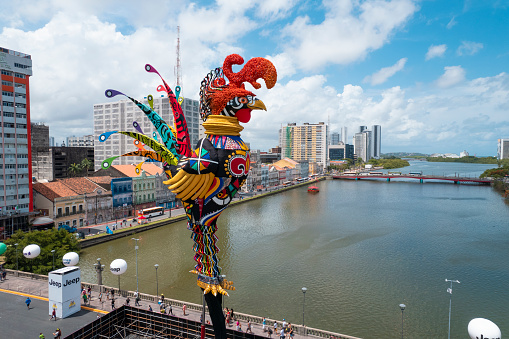 Galo da Madrugada is a traditional carnival block, considered the largest in the world, which parades during Carnival in Recife, in the state of Pernambuco in Brazil.