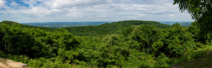 Panoramic view from Monte Sano State park in Huntsville Alabama