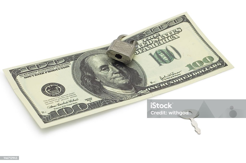 Dólar de bloqueo con llave - Foto de stock de Ahorros libre de derechos