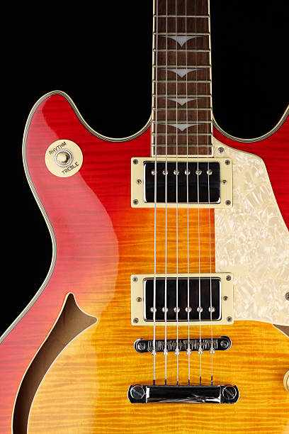 istock Guitar, Semi-hollow, Flamed Maple Red and Yellow Sunburst 146713145
