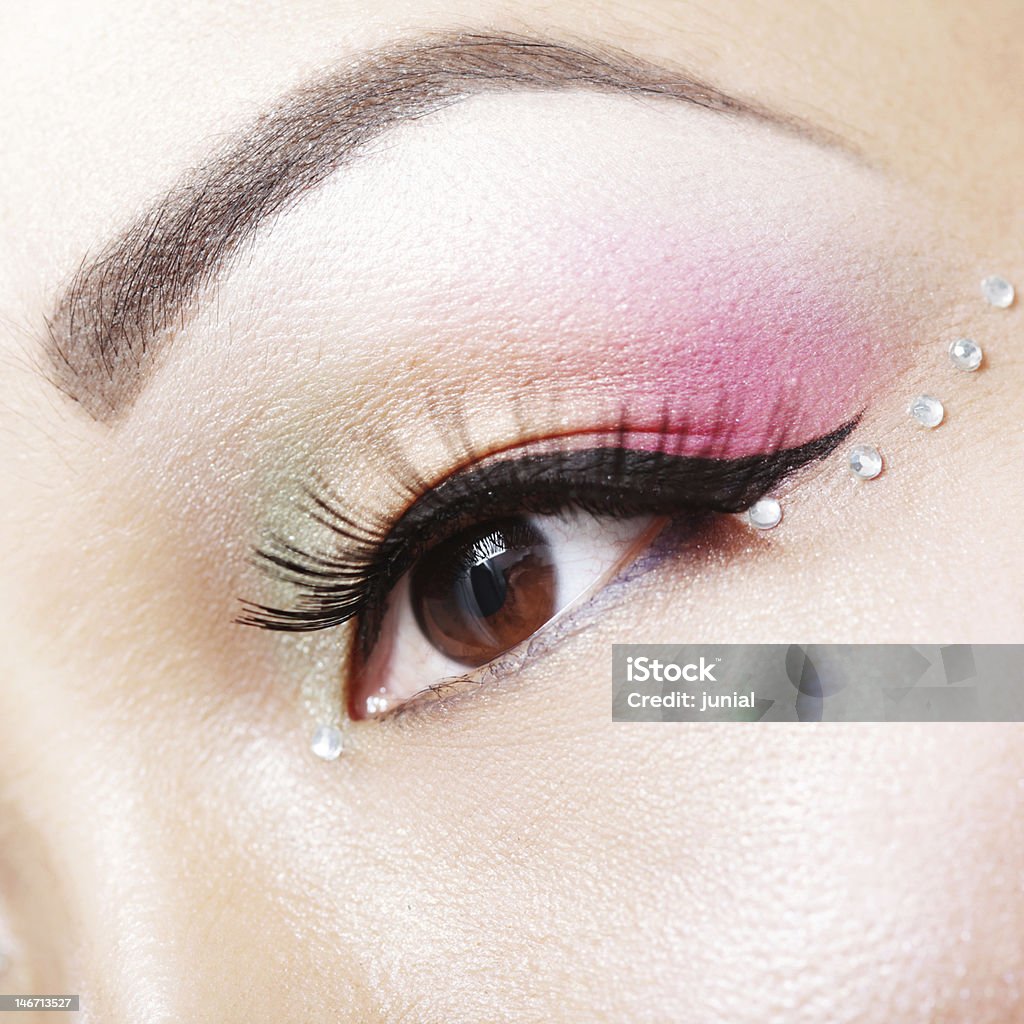 Artistic makeup Beautifully applied professional makeup Eye Stock Photo