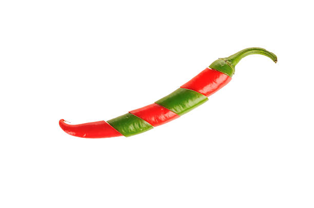 Sliced chilli stock photo