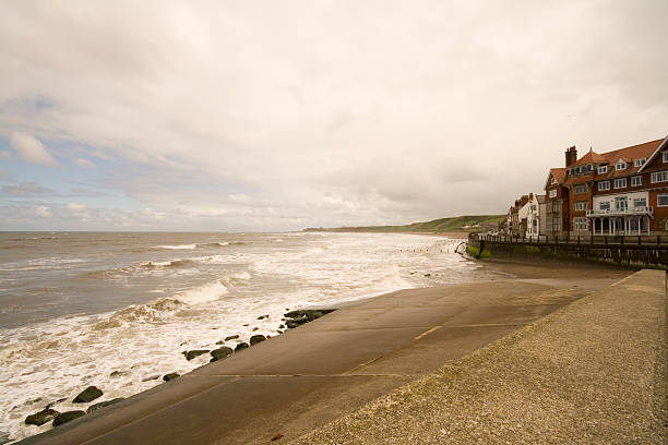 istock Stormy sea at Sandsend 146714097