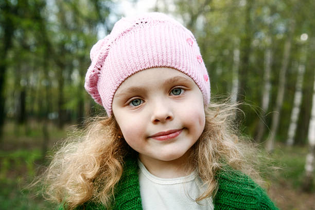 istock Little girl in spring forest 146714475