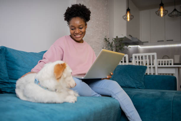 istock Young woman working from home 1467146977