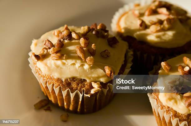 Maple Carrot Muffins Stock Photo - Download Image Now - Breakfast, Brown, Cake