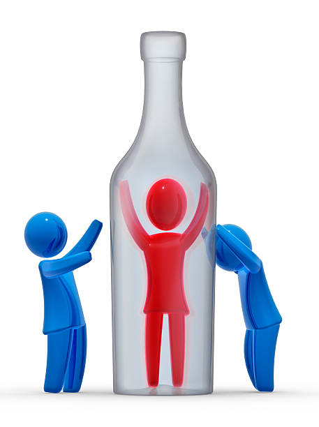 Alcoholism stock photo