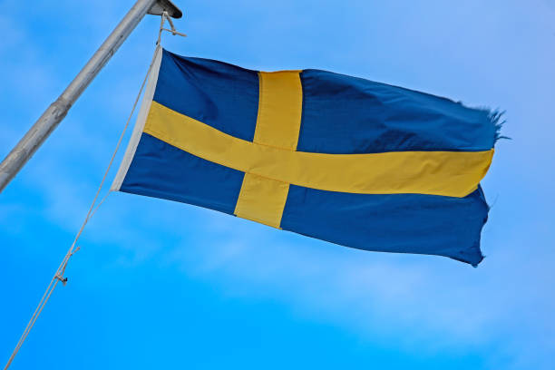 istock Flag of Sweden Flying 1467160644
