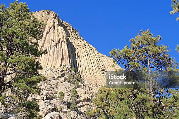 Photo libre de droit de Devils Tower National Monument Wyoming banque d'images et plus d'images libres de droit de Adulation - Adulation, Caillou, Destination de voyage