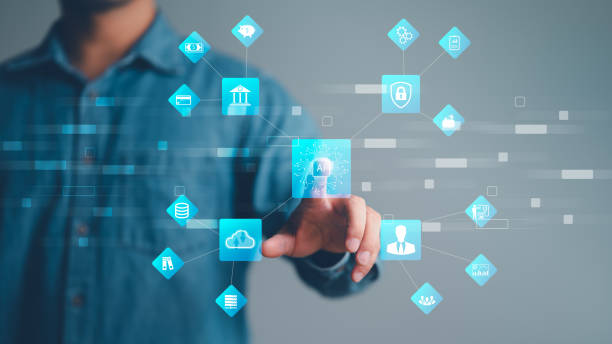 istock Digital transformation technology strategy, IoT, internet of things. transformation of ideas and the adoption of technology in business in the digital age, enhancing global business capabilities. Ai 1467161738