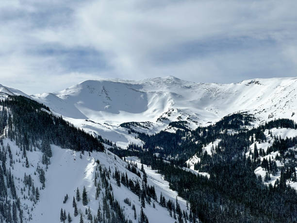 Snow covered mountains in Aspen, Colorado