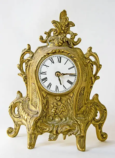 decorated baroque clock
