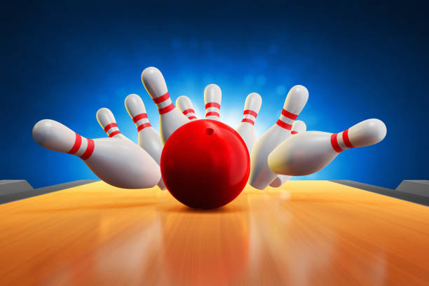 istock Bowling ball on 3d illustration 1467177427