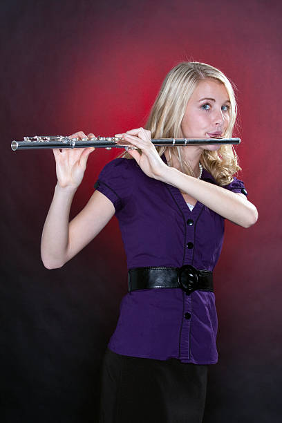 istock Teenage Flute Player Isolated 146719054