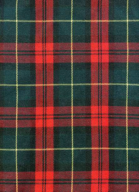 текстура в шотландскую клетку - plaid checked scotland scottish culture стоковые фото и изображения