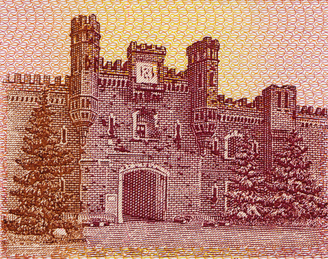 Brest Fortress Kholm Gate Pattern Design on Belarusian Banknotes