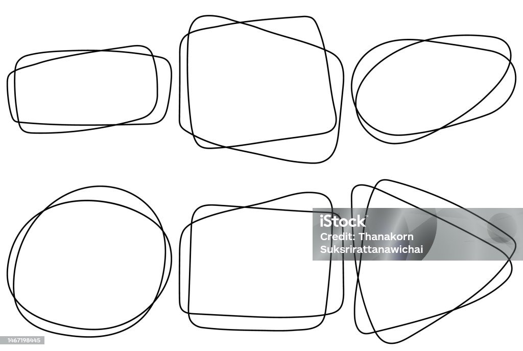 Hand Drawn Frameborder Vector Frame Border Hand Drawn Stock Illustration - Download Image Now - Art ...