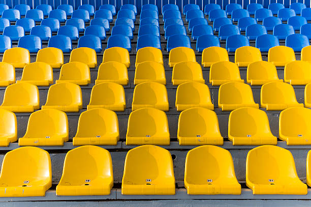 istock Yellow and blue stadium seats 146719846