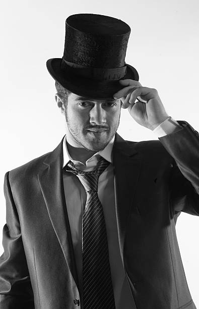 istock Attractive young man in top hat 146720512