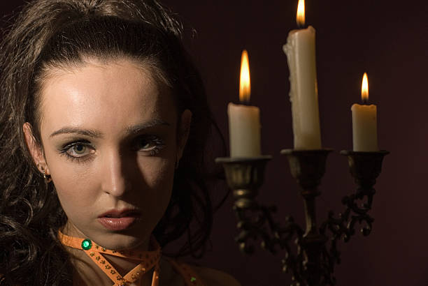 istock The girl with candles 146720948