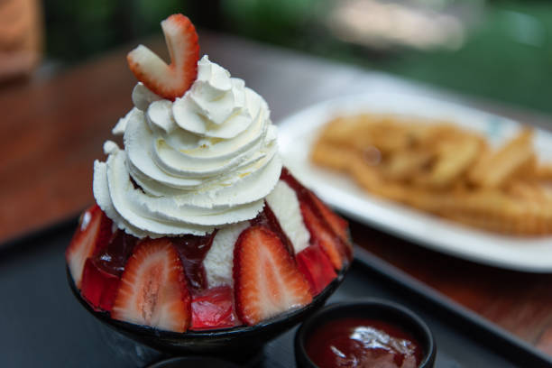 istock Bingsu or Bingsoo is a popular Korean dessert 1467211089