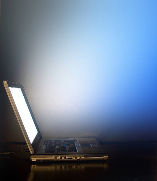 istock Laptop in the dark 146722334