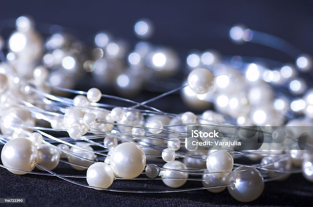 Collana di perle - Foto stock royalty-free di Bianco