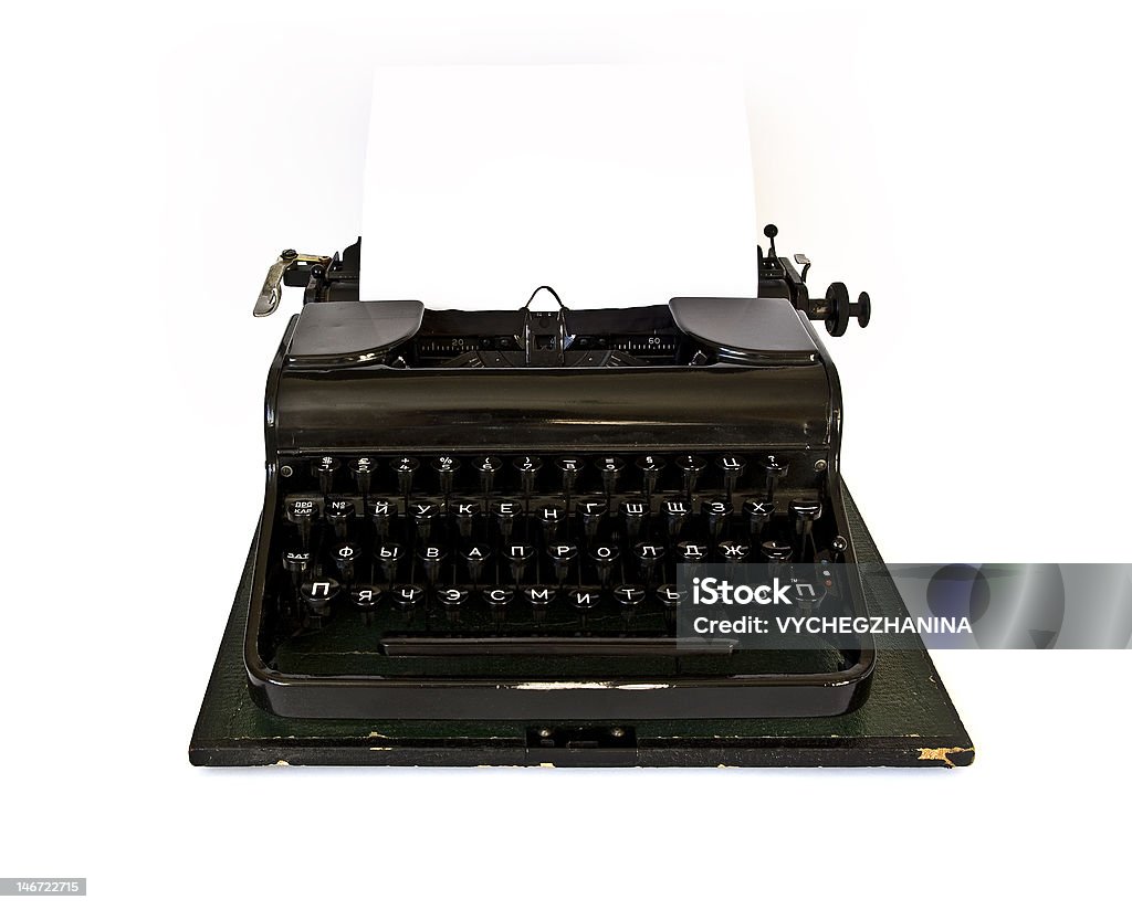 Старая пишущая машинка - Стоковые фото Machinery роялти-фри