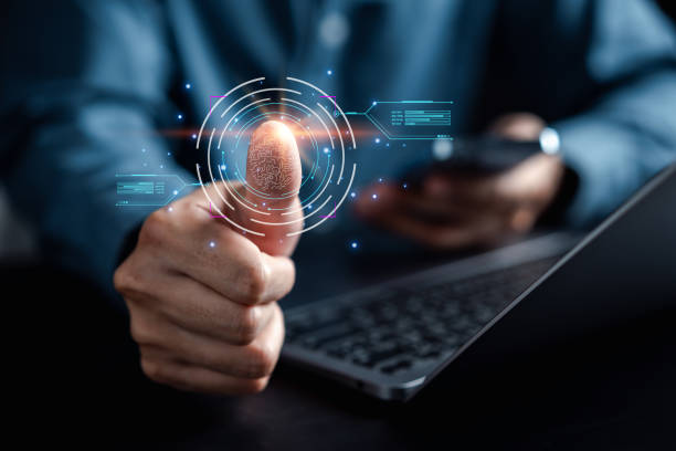 istock Cybersecurity and privacy concepts to protect data. businessman with internet network security technology. Businessman locking personal data on computer with virtual screen interfaces. cyber security. 1467227426