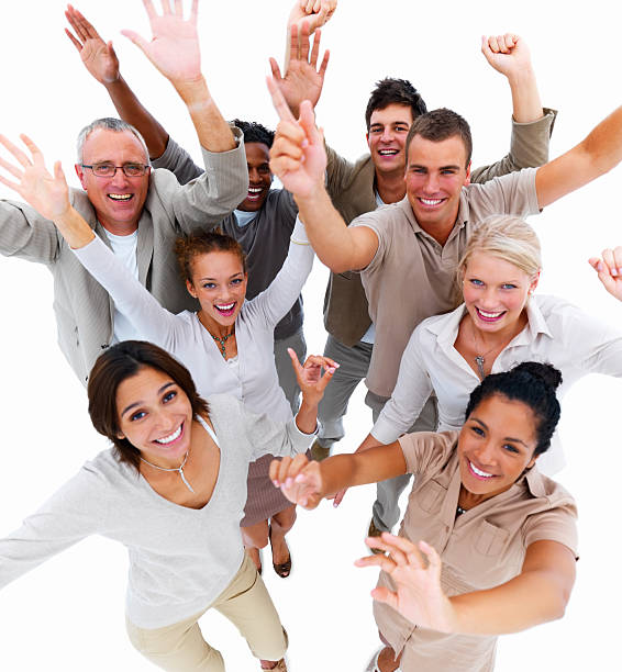 istock Happy business people having fun 146722792