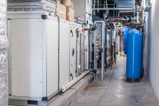 istock Huge industrial boiler services and air handling unit 1467235559