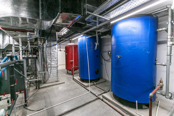 istock Huge industrial boiler services and air handling unit 1467235564