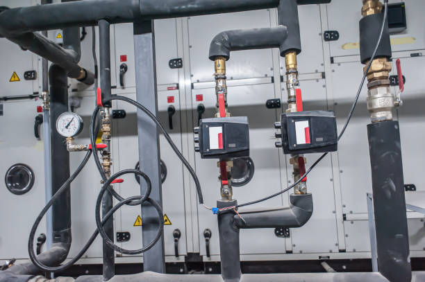 istock Huge industrial water pump and air handling unit 1467235982
