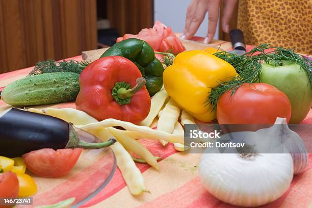 Ingredientes Alimentares - Fotografias de stock e mais imagens de Beringela - Beringela, Cebola, Comida