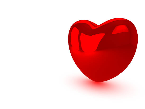 Red heart stock photo